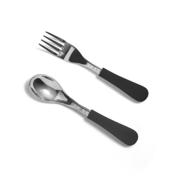 Avanchy Stainless Steel Baby Spoon and Fork Bērnu galda piederumu komplekts 6m+