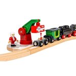 Brio Christmas Steam Train Set Koka dzelzceļš 36014