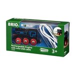 Brio Rechargeable Engine Uzlādējams vilciens ar micro USB kabeli 33599