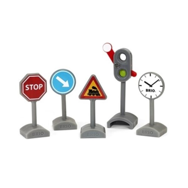 Brio Traffic Sign Kit Ceļa zīmes 33864