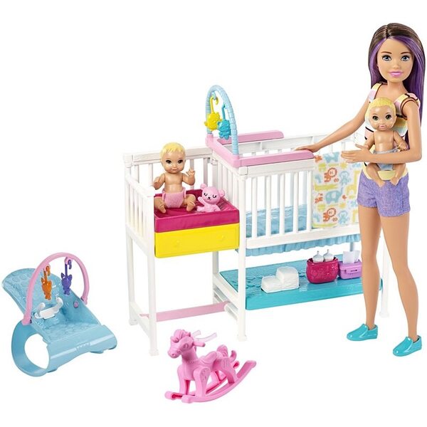 Barbie Skipper Babysitters Inc. Nursury playset lelle, GFL38