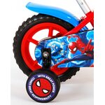 Spider-Man Bērnu velosipēds ar palīgriteņiem 10" 09-4754 sarkans