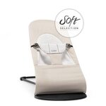 BabyBjorn Bouncer Balance Soft Bērnu šūpuļkrēsls, Beige/Grey Jersey