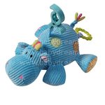 BabyOno Velveta rotaļlieta ar mūziku Hippo, 1123