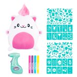 AIRBRUSH PLUSH Plīša DIY komplekts Kawaii Kitty ar aerogrāfu, 25 cm, AIR073 AIRBRUSH PLUSH Plīša DIY komplekts Kawaii Kitty ar aerogrāfu, 25 cm, AIR073
