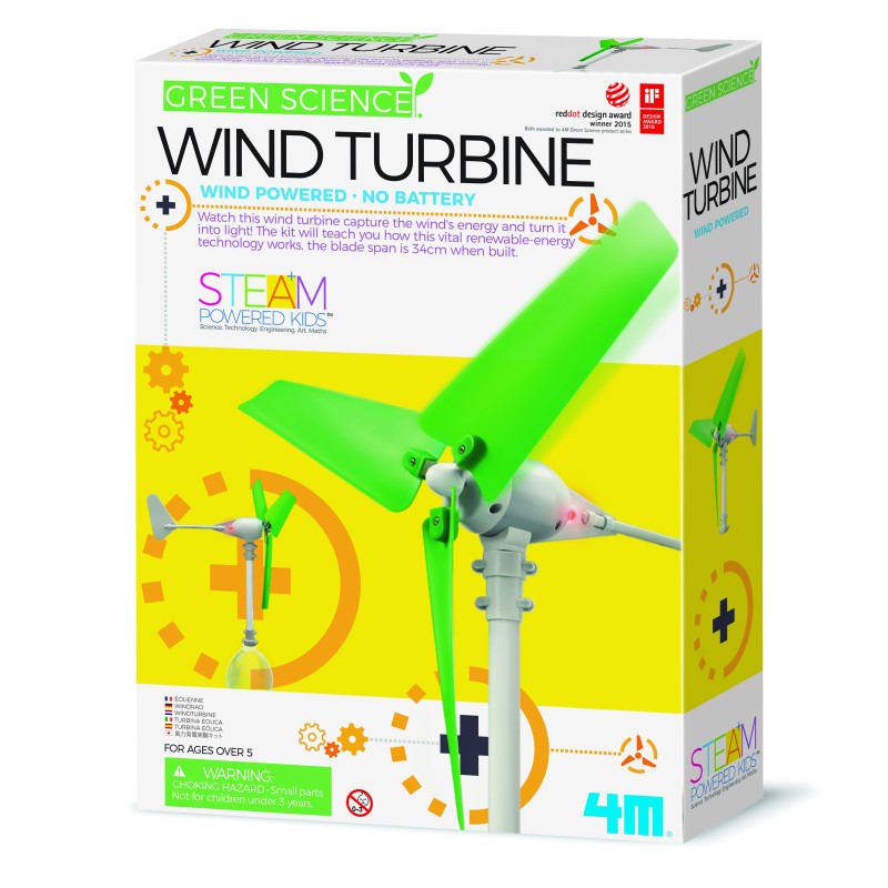 4M Green Science DIY komplekt Tuuleturbiin, 00-03378