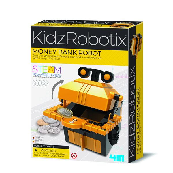 4M KidzRobotix DIY komplekts Krājkasītes robots, 00-03422