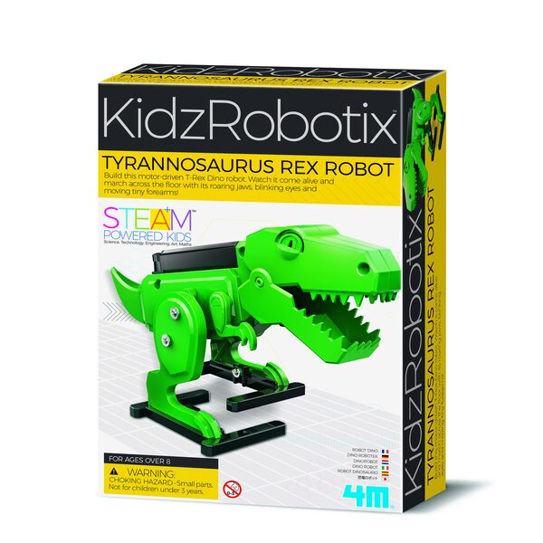 4M Kidzrobotix DIY komplekts Robots Tiranozaurs Rekss, 00-03460