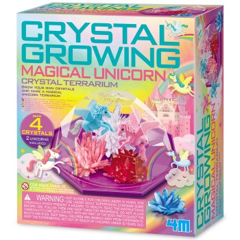 4M DIY set Magical Unicorn crystal terrarium, 00-03928