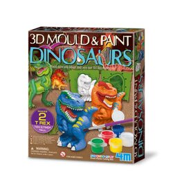 4M 3D veidnes un krāsas Dinozauri, 00-04777