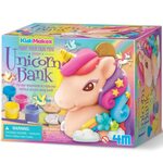 4M Izkrāsojiet savu mini spīdīgo vienradžu krājkasīti, 00-04778