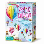 4M KidzMaker DIY komplekts Izkrāsojams gaisa balonu karuselītis, 00-04791