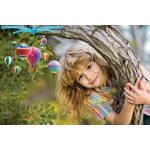 4M KidzMaker DIY komplekts Izkrāsojams gaisa balonu karuselītis, 00-04791