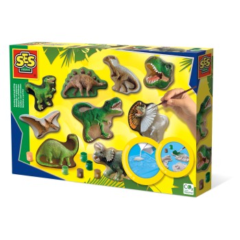 SES Ģipša liešanas komplekts Dinozauri, 01403S