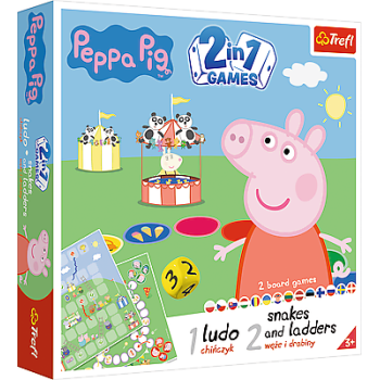 TREFL PEPPA PIG Boardgame 2 in 1 Peppa Pig, 02067T