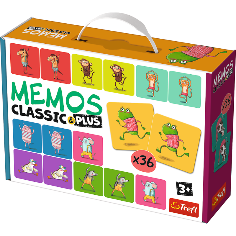 TREFL Memo Classic Plus Skaņas un kustības, 02271T