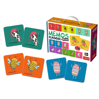 TREFL Memo Classic Plus Skaņas un kustības, 02271T