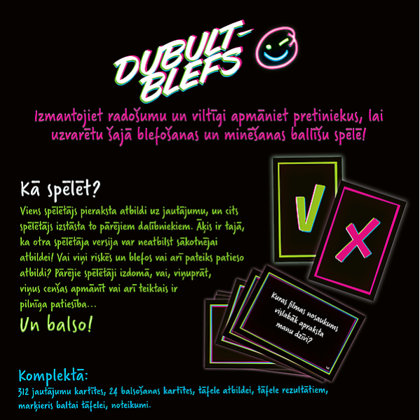 TREFL Galda spēle "Dubultblefs" (Latviešu val.), 02372T