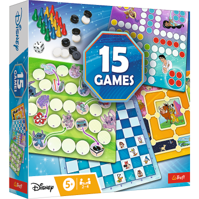 TREFL DISNEY 15 in 1 Galda spēle, 02583T