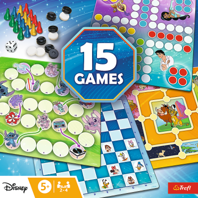 TREFL DISNEY 15 in 1 Galda spēle, 02583T