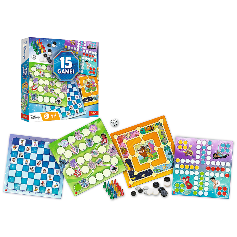 TREFL DISNEY 15 in 1 Galda spēle, 02583T