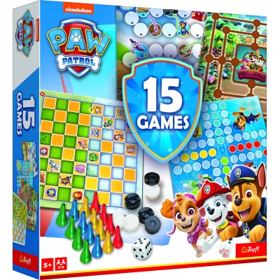 TREFL PAW PATROL 15 in 1 Galda spēle, 02584TR