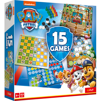 TREFL PAW PATROL 15 in 1 Galda spēle, 02584TR