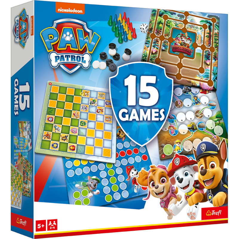 TREFL PAW PATROL 15 in 1 Galda spēle, 02584TR