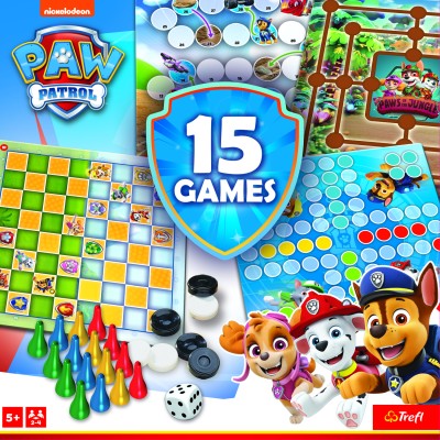 TREFL PAW PATROL 15 in 1 Galda spēle, 02584TR