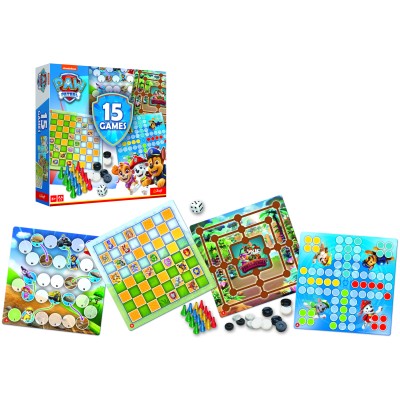 TREFL PAW PATROL 15 in 1 Galda spēle, 02584TR