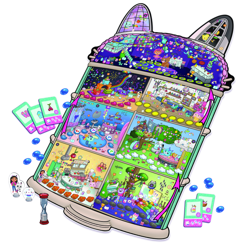 TREFL GABBY´S DOLLHOUSE Galda spēle Spy Guy, 02785T