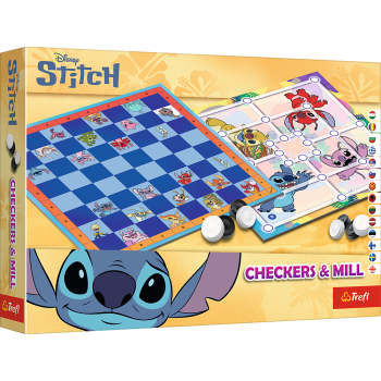 TREFL DISNEY STITCH Galda spēle Dambrete un Dzirnavas, 02862T