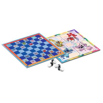 TREFL DISNEY STITCH Galda spēle Dambrete un Dzirnavas, 02862T