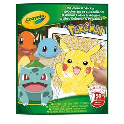 CRAYOLA POKEMON Krāsu un uzlīmju aktivitāšu komplekts, 04-2740G