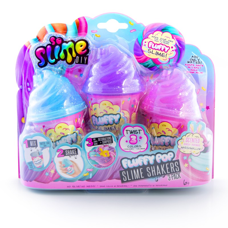 SO SLIME Pūkainās gļotas, 3-paka, 101CL