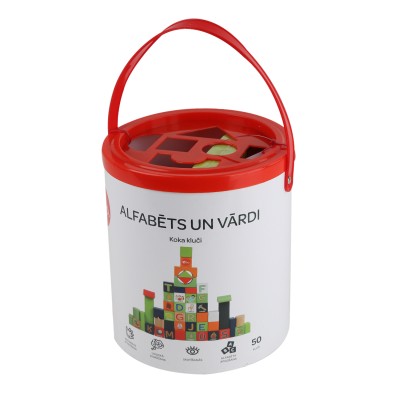 bo. koka klucīši "Alfabēts un vārdi" (latviešu valodā), 120470LV