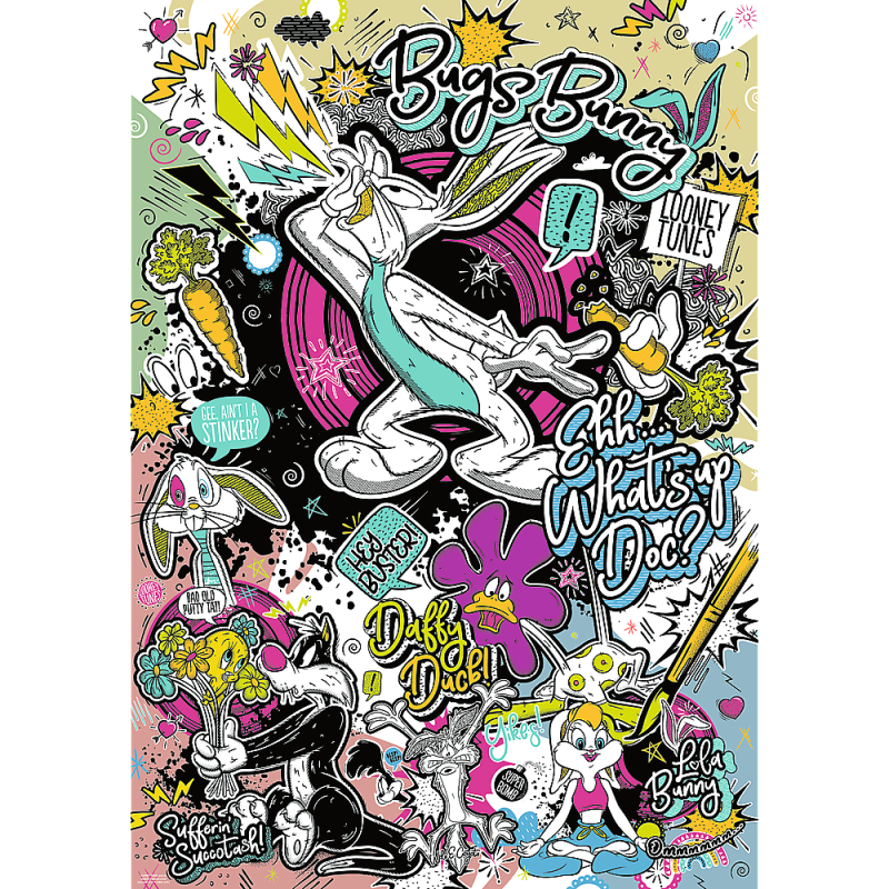 TREFL Premium Plus Puzle Looney Tunes, 1000 gab., 12066T