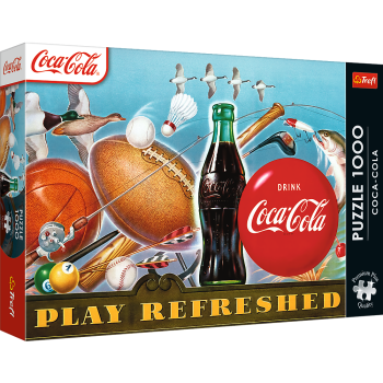 TREFL Premium Plus Puzle Coca-Cola: Play Refreshed, 1000 gab., 12101T