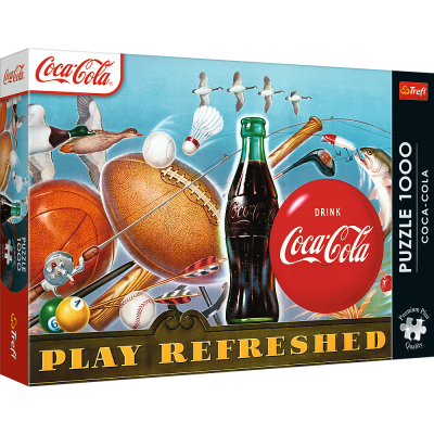 TREFL Premium Plus Puzle Coca-Cola: Play Refreshed, 1000 gab., 12101T