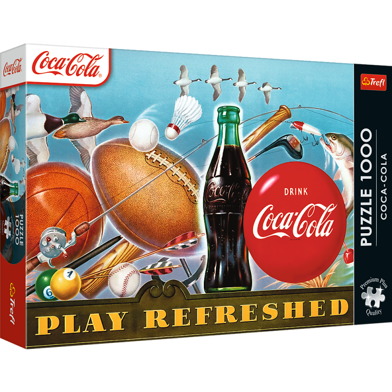 TREFL Premium Plus Puzle Coca-Cola: Play Refreshed, 1000 gab., 12101T