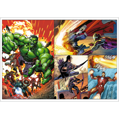 TREFL AVENGERS Pužļu komplekts 4x250 gab., 13309T