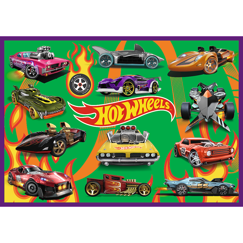 TREFL HOT WHEELS Pužļu komplekts 4x250 gab., 13312T