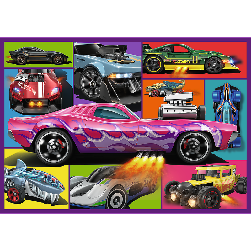 TREFL HOT WHEELS Pužļu komplekts 4x250 gab., 13312T