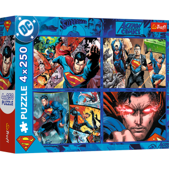 TREFL SUPERMAN Pužļu komplekts 4x250 gab., 13340T