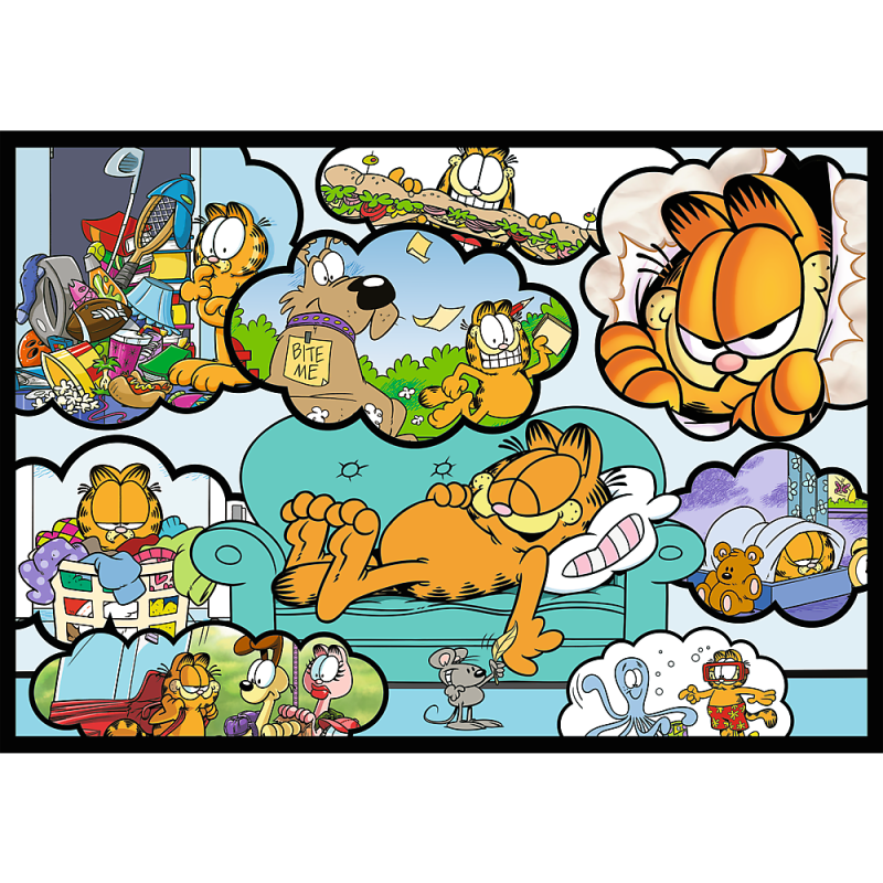 TREFL GARFIELD Pužļu komplekts Gārfīlds, 4x250 gab., 13344T