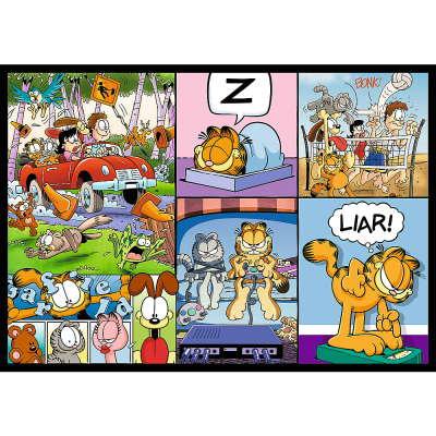 TREFL GARFIELD Pužļu komplekts Gārfīlds, 4x250 gab., 13344T