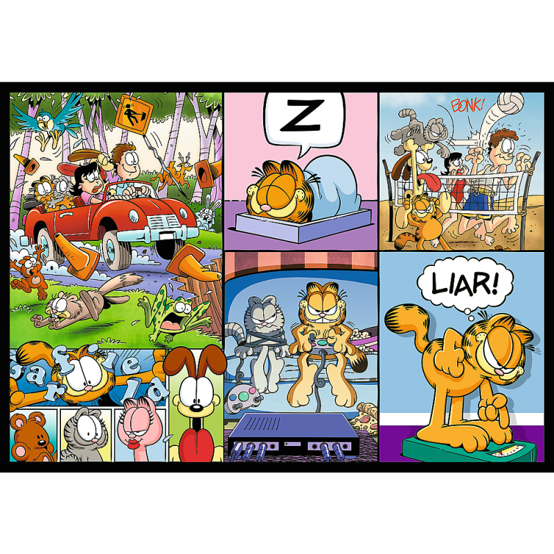 TREFL GARFIELD Pužļu komplekts Gārfīlds, 4x250 gab., 13344T