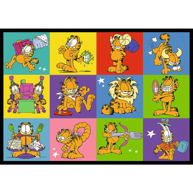 TREFL GARFIELD Pužļu komplekts Gārfīlds, 4x250 gab., 13344T