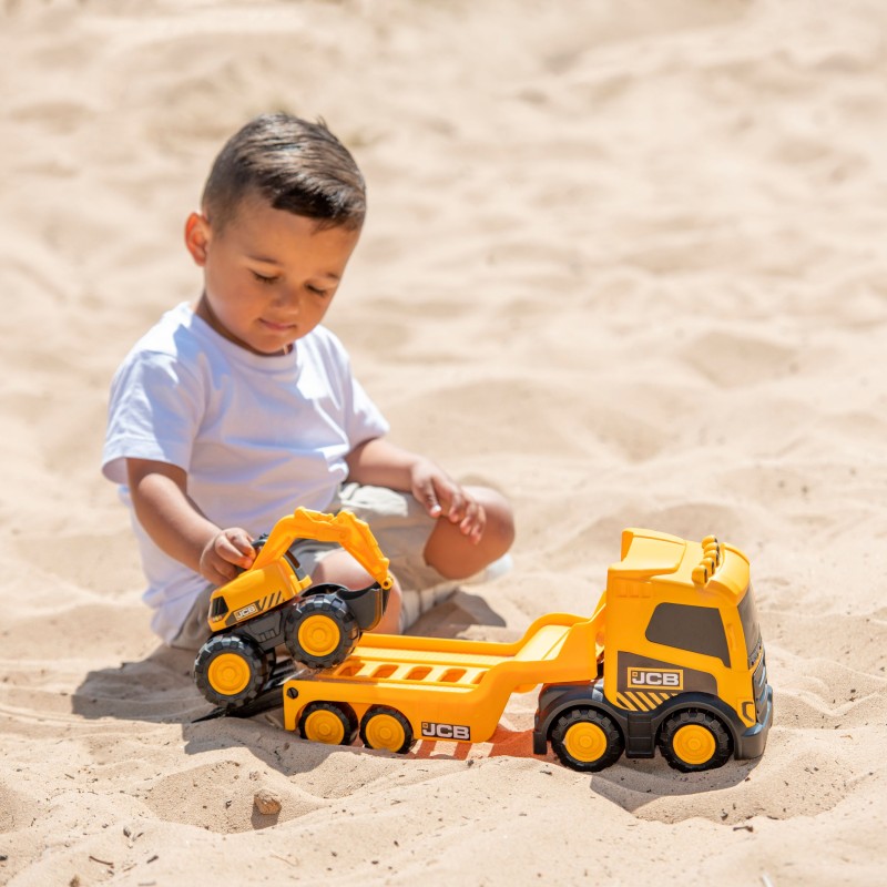 JCB Kravas automašīnas komplekts ar ekskavatoru, 36 cm, 1417586T