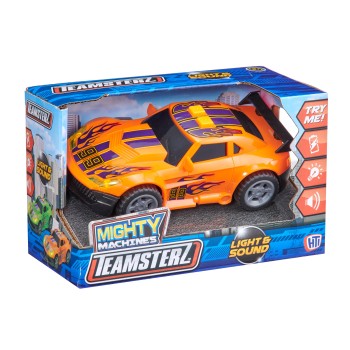 TEAMSTERZ MIGHTY MACHINES Gatvės automobilis su šviesomis ir garsais, 12,5 cm, 1420029